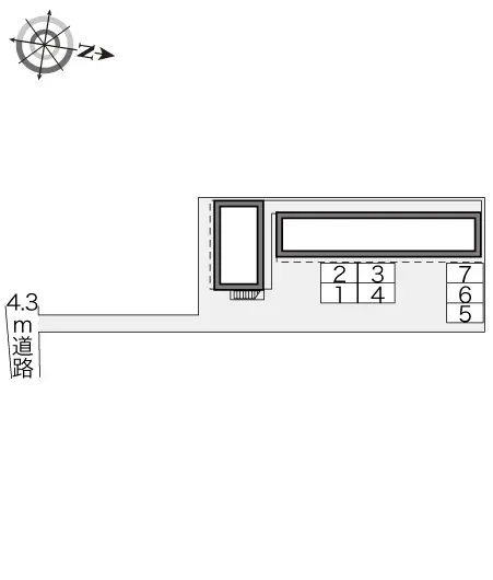 ★手数料０円★岡山市北区神田町２丁目 月極駐車場